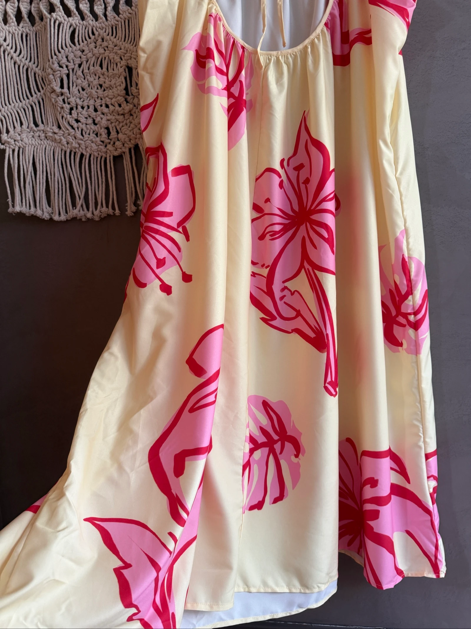 Robe taille 50 d’été exotique grosses fleurs  – photo 6